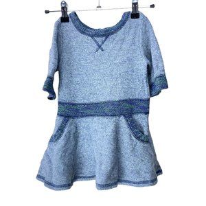 Cat & Jack Terry Cloth Dress Multi Color Grey Thick Casual Sz 2T